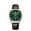 Thumbnail Image 1 of Rotary Cambridge Green Dial Black Leather Strap Watch