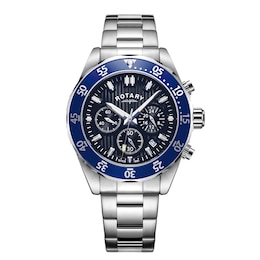 Rotary Chronograph Men's Stainless Steel Bracelet Watch