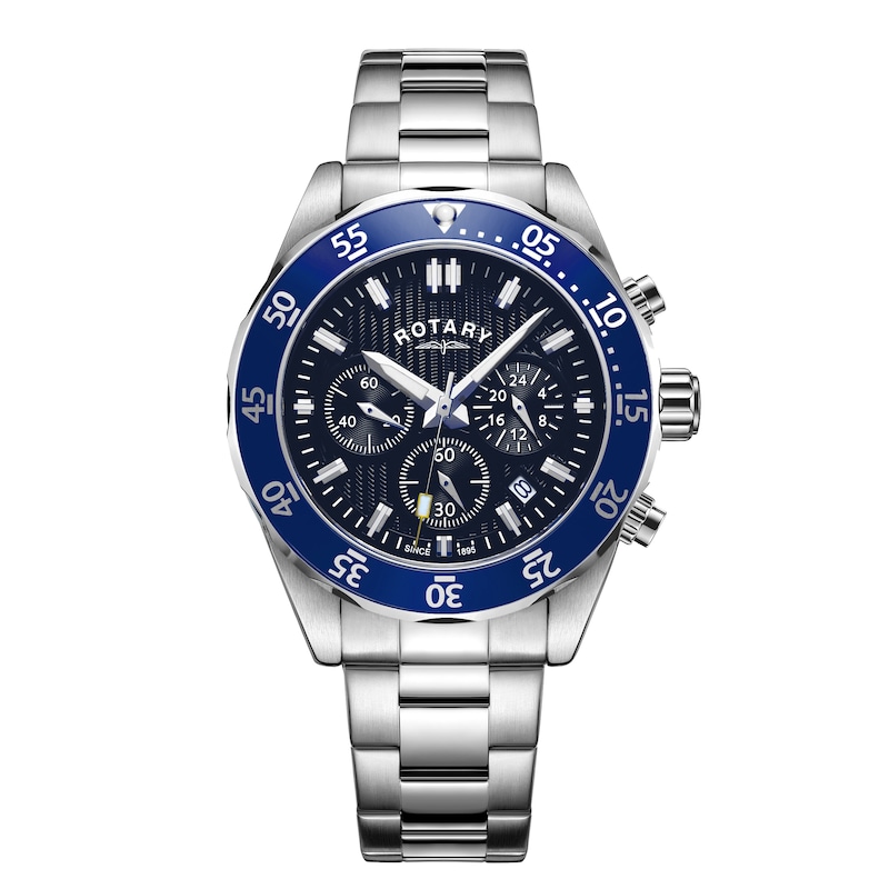 Main Image 1 of Rotary Chronograph Men's Stainless Steel Bracelet Watch