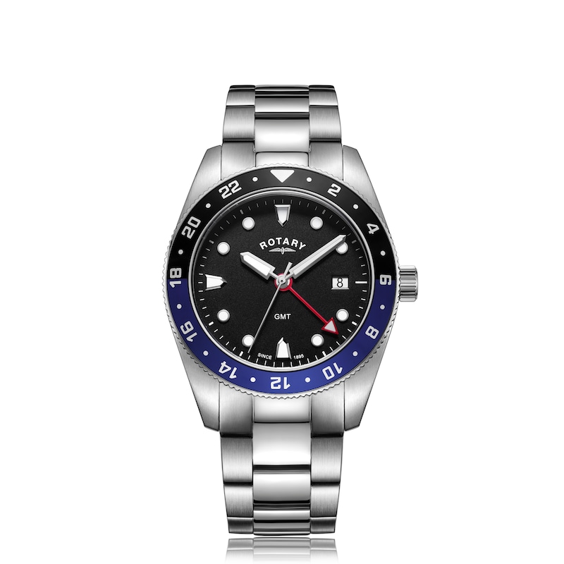 Main Image 1 of Rotary Men's Two Tone Dial Stainless Steel Bracelet Watch