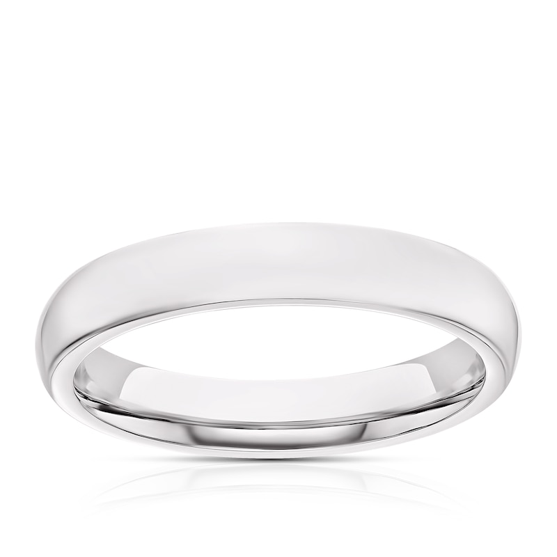 Main Image 1 of 18ct White Gold 3mm Super Heavy Court Ring
