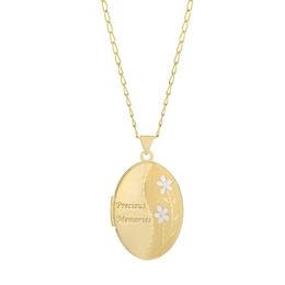 9ct Yellow Gold Oval Locket