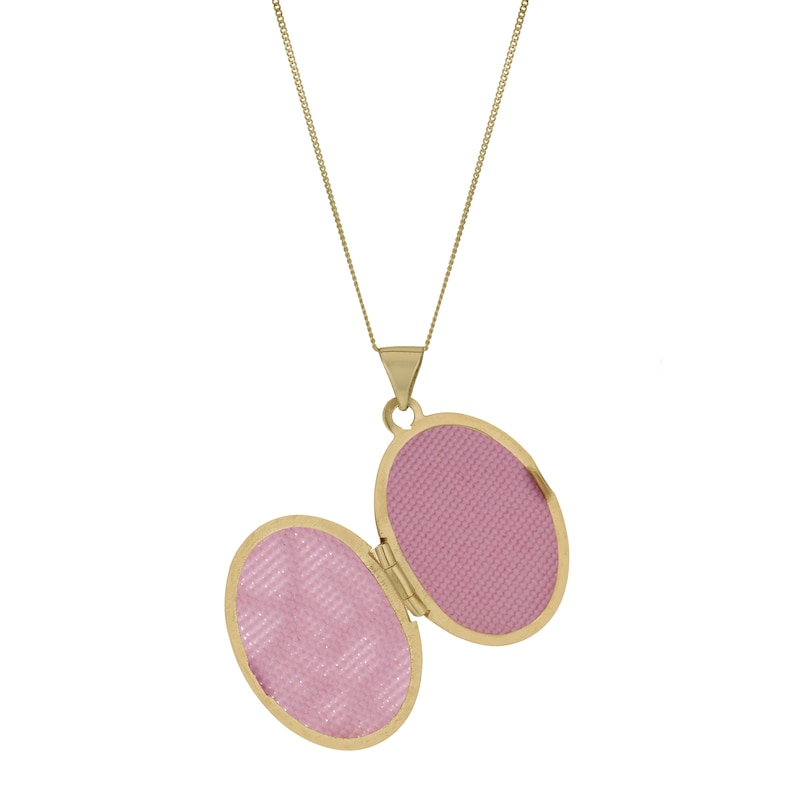 Main Image 2 of 9ct Yellow Gold Oval Locket