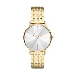 Armani Exchange Gold Tone Bracelet Watch