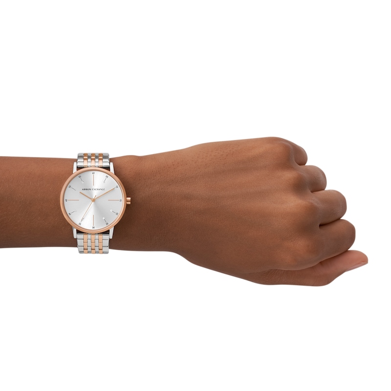 Armani Exchange Two Tone Bracelet Watch