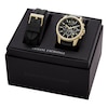 Thumbnail Image 4 of Armani Exchange Black Leather Strap Watch Gift Set