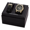 Thumbnail Image 5 of Armani Exchange Black Leather Strap Watch Gift Set