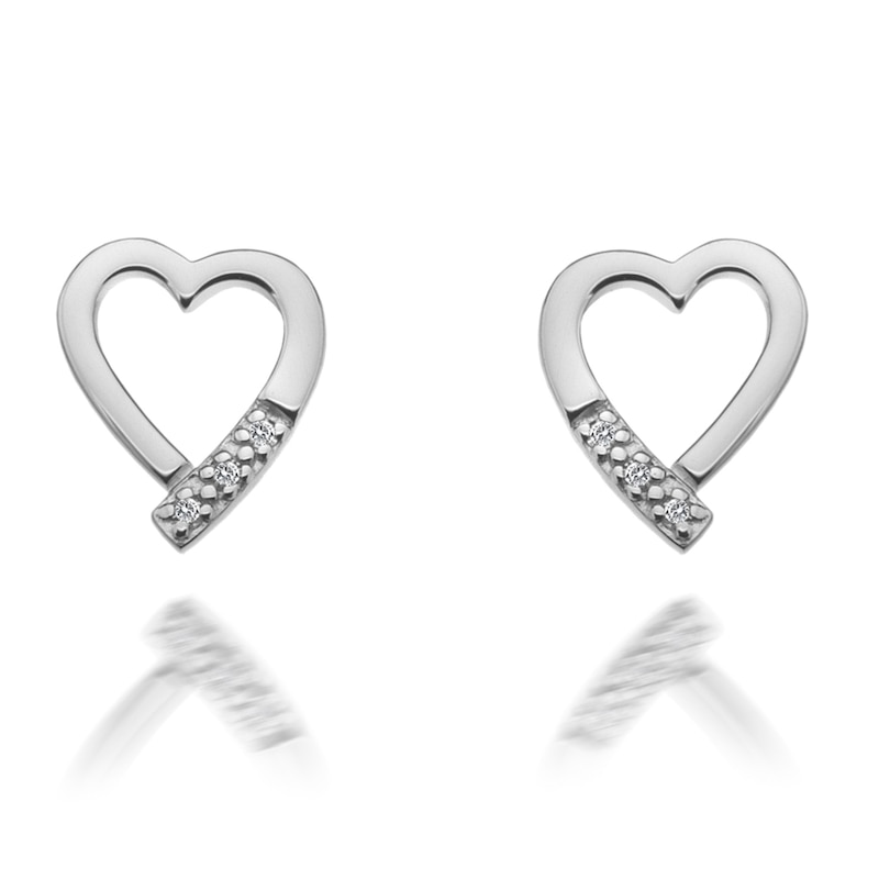Main Image 1 of Hot Diamonds Sterling Silver Heart Earrings