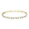 Thumbnail Image 2 of 9ct Two-Tone Gold Matt & Polished Bracelet
