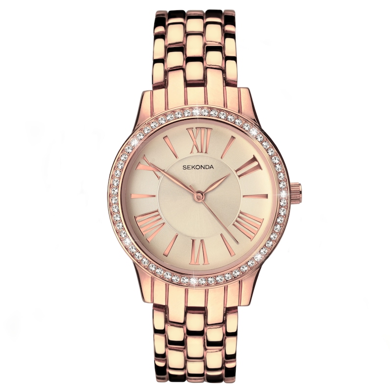 Main Image 1 of Sekonda Charlotte Ladies' Rose Gold Plated Bracelet Watch