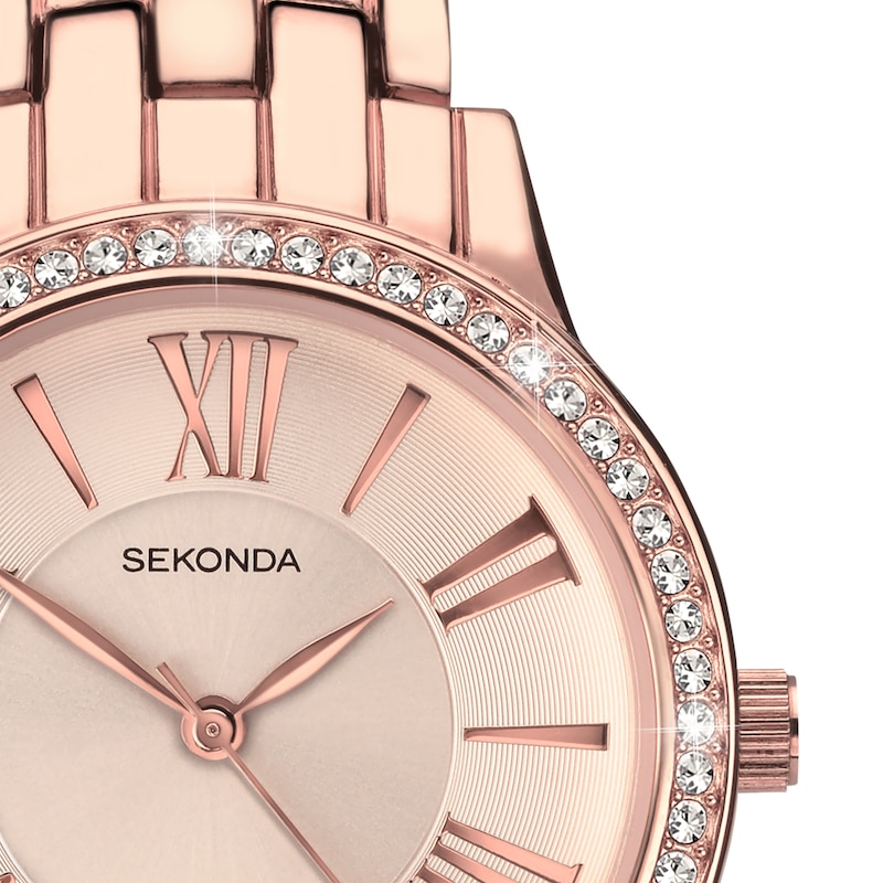 Main Image 2 of Sekonda Charlotte Ladies' Rose Gold Plated Bracelet Watch