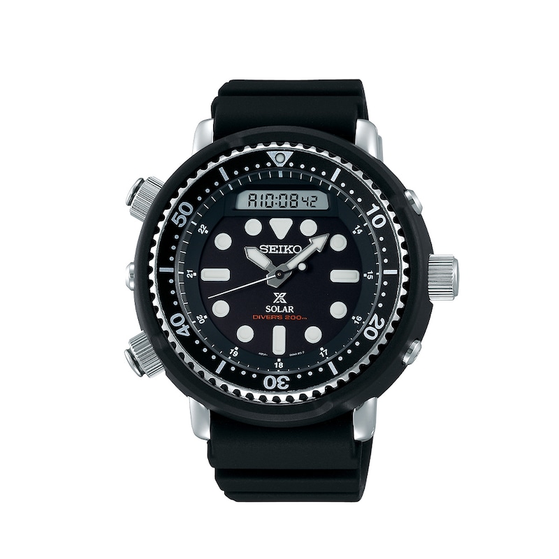 Seiko Prospex Arnie Men's Black Silicone Strap Watch