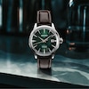 Thumbnail Image 3 of Seiko Presage Men's Dark Brown Leather Strap Watch