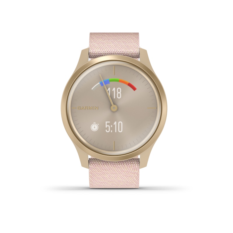 Main Image 1 of Garmin Vivomove Style Dust Rose Fabric Strap Smartwatch