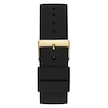 Thumbnail Image 3 of Guess Imprint Men's Gold Detail Dial Black Silicone Strap Watch