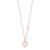 Thumbnail Image 1 of Guess Rose Gold Tone Crystal Circle Necklace