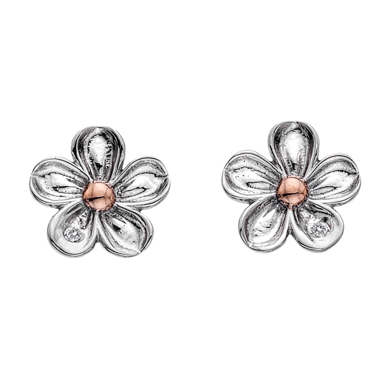 Hot Diamonds Sterling Silver Forget Me Not Stud Earrings