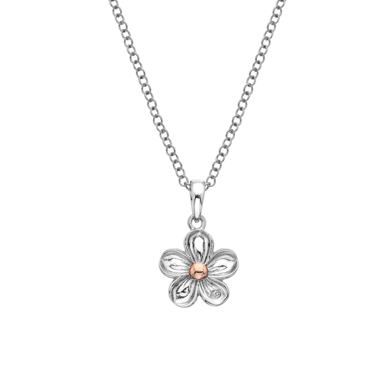 Main Image 1 of Hot Diamonds Sterling Silver Forget Me Not Pendant
