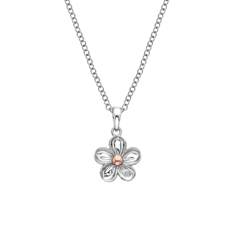 Hot Diamonds Sterling Silver Forget Me Not Pendant