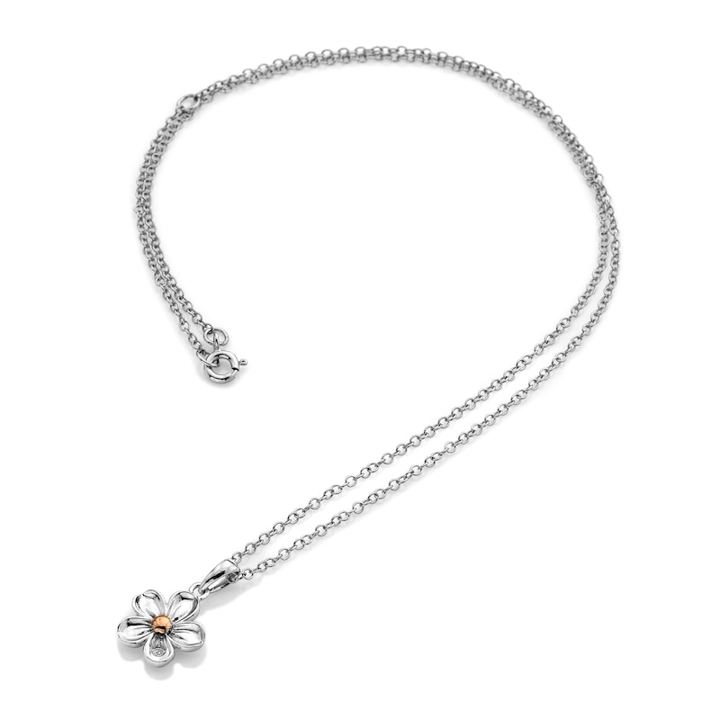 Main Image 3 of Hot Diamonds Sterling Silver Forget Me Not Pendant