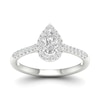 Thumbnail Image 1 of 9ct White Gold 0.50ct Diamond Halo Ring