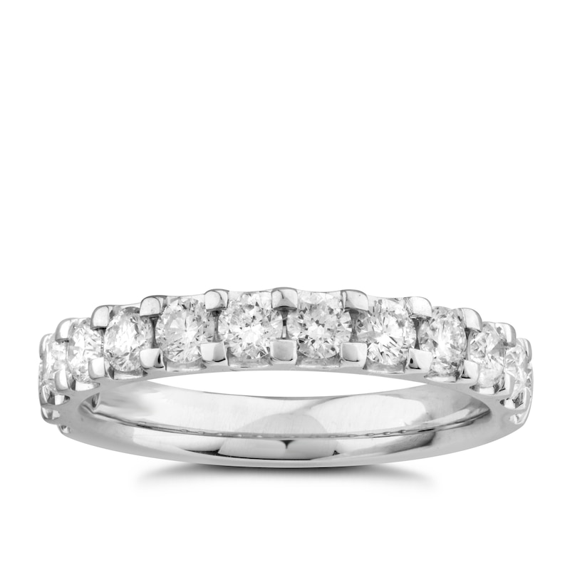 9ct White Gold 1ct Diamond Eternity Ring