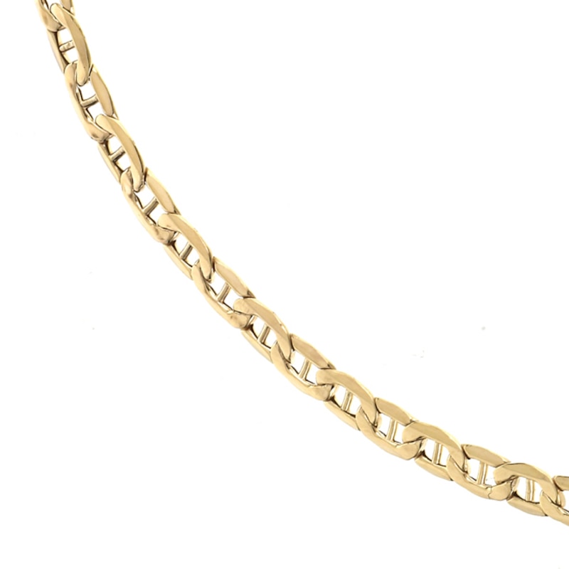 9ct Yellow Gold 18 Inch Anchor Chain Necklace