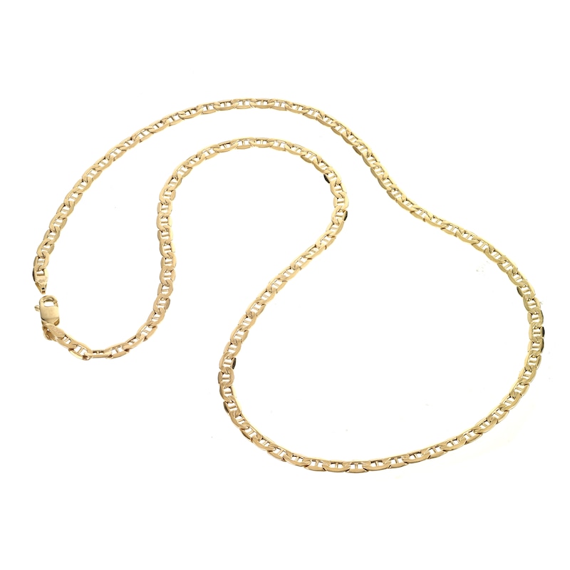 9ct Yellow Gold 18 Inch Anchor Chain Necklace