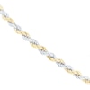 Thumbnail Image 1 of 9ct Yellow & White Gold 8" Rope Chain Bracelet