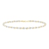 Thumbnail Image 1 of 9ct Yellow & White Gold 8 Inch Rope Chain Bracelet