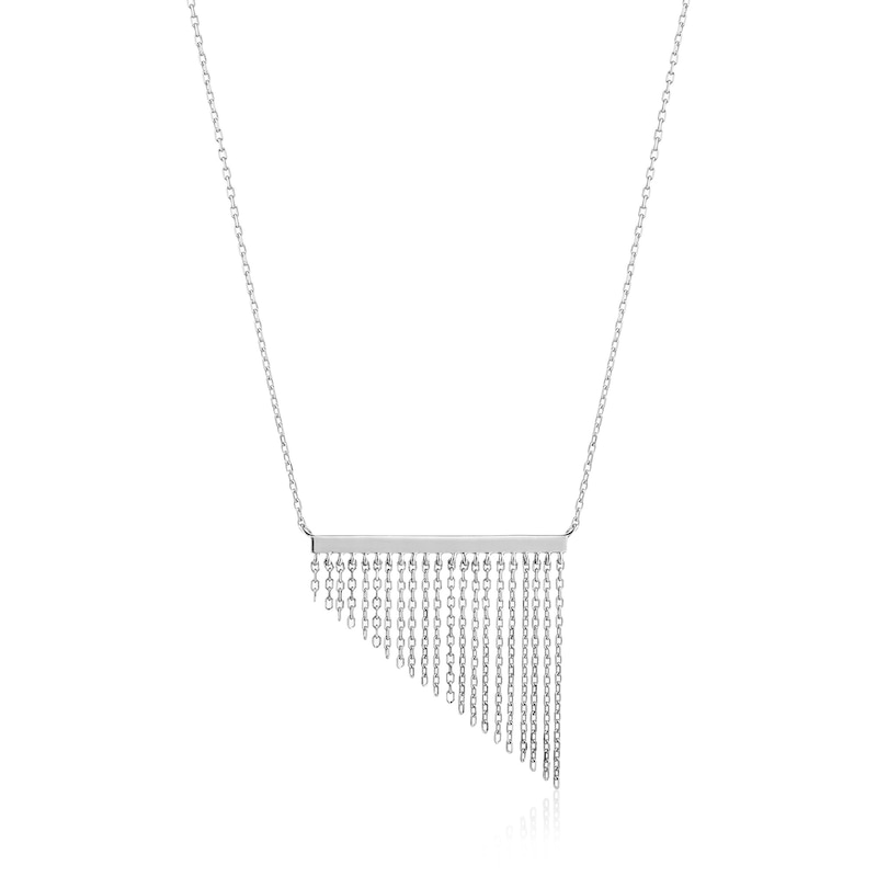 Main Image 1 of Ania Haie Sterling Silver Fringe Fall Necklace