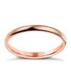 Thumbnail Image 1 of 9ct Rose Gold 2mm Extra Heavy D Shape Ring