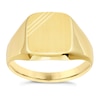 Thumbnail Image 1 of 9ct Yellow Gold Line Detail Signet Ring