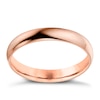 Thumbnail Image 0 of 9ct Rose Gold 3mm Extra Heavy D Shape Ring
