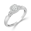 Thumbnail Image 2 of Emmy London Platinum 0.33ct Total Diamond Halo Ring