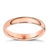 9ct Rose Gold 3mm Extra Heavy Court Ring