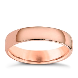 9ct Rose Gold 4mm Extra Heavy Court Ring
