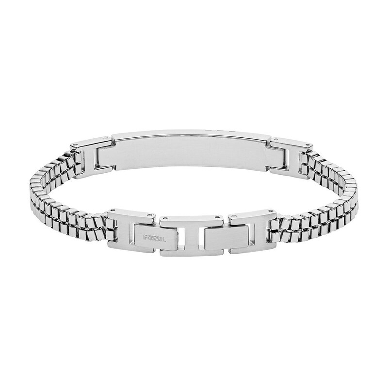 Fossil Men's Stainless Steel Logo Bracelet