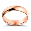 Thumbnail Image 1 of 9ct Rose Gold 5mm Heavy D Shape Ring