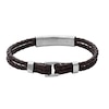 Thumbnail Image 0 of Fossil Heritage Men's D Link Brown Leather Bracelet