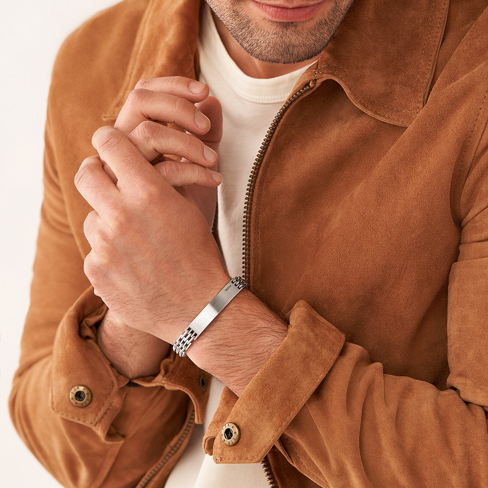 Main Image 5 of Fossil Classics Men's Stainless Steel Chain Bracelet