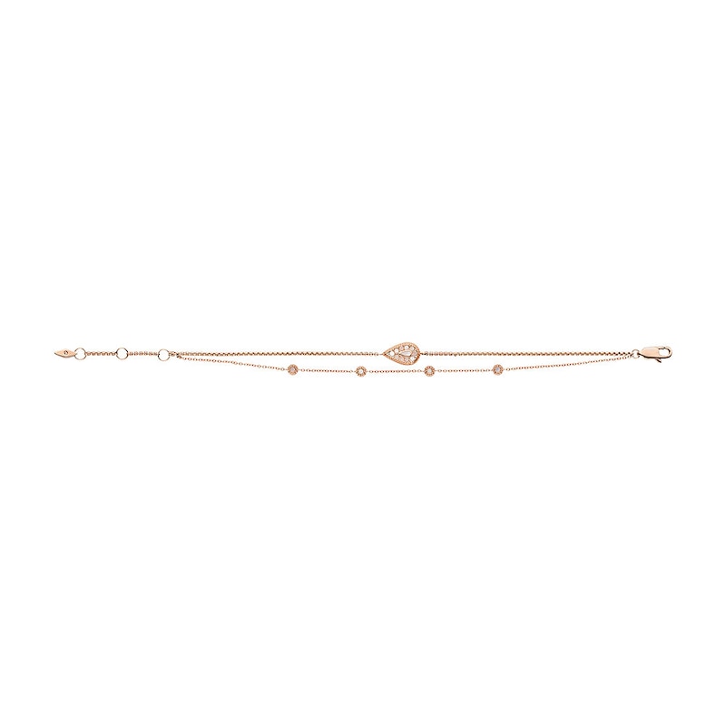 Main Image 3 of Fossil Rose Gold Tone Mother Of Pearl Mosaic Bracelet