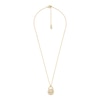 Thumbnail Image 2 of Michael Kors 14ct Gold Plated MOP Sterling Silver Lock Pendant