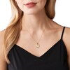 Thumbnail Image 3 of Michael Kors 14ct Gold Plated MOP Sterling Silver Lock Pendant