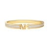 Thumbnail Image 0 of Michael Kors 14ct Gold Plated Pavé Bangle Bracelet