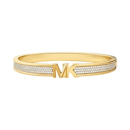 Michael Kors 14ct Gold Plated Pavé Bangle Bracelet