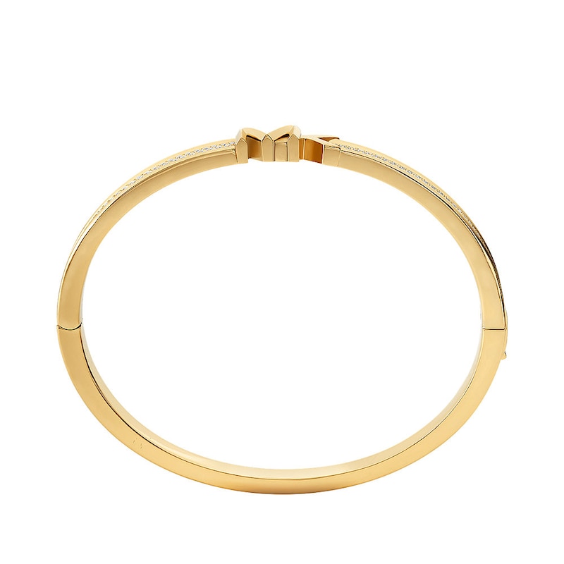 Michael Kors 14ct Gold Plated Pavé Bangle Bracelet