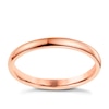 Thumbnail Image 1 of 18ct Rose Gold 2mm Heavy D Shape Ring