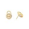 Thumbnail Image 1 of Michael Kors MK 14ct Gold Plated Silver Lock Stud Earrings
