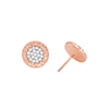 Thumbnail Image 2 of Michael Kors 14ct Rose Gold Plated Sterling Silver Monogram Earrings